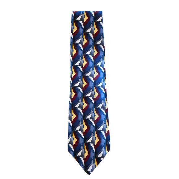 VINTAGE J. GARCIA 100% SILK TIE BUTTERFLY STUDY COLLECTION NINE‎ - Picture 1 of 4
